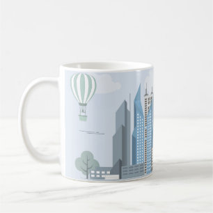 Moderne City Life Tasse - Urban Street Scene