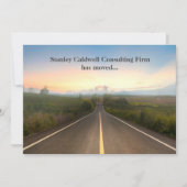 Moderne City Skyline Road Individuelle Geschäftsen Ankündigung (Vorderseite)