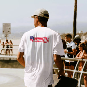 Moderne City Staat Individuelle Name Summer US Fah T-Shirt