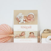 Moderne Classic 3 Foto Collage Blush Ankündigung