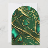 Moderne Classic Moody Dark Emerald Green Wedding Einladung (Rückseite)