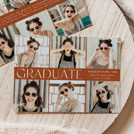 Moderne Classic Terracotta 12 Foto Abschluss Ankündigung