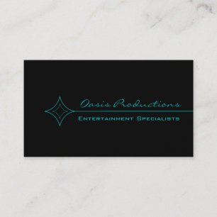 Moderne Clean Diamond Business Card, Türkis Visitenkarte