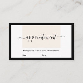 Moderne Clean Layout Challigrafie Ernennung Visitenkarte