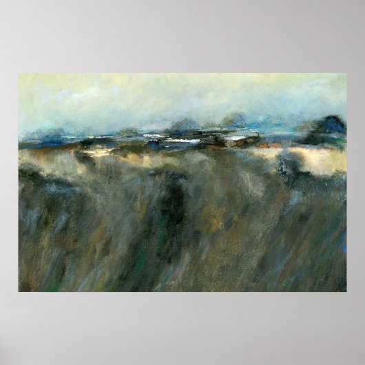 Moderne Cliff Edges Abstrakte Landschaftsmalerei Poster (Vorne)