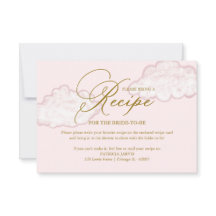 Moderne Cloud-Brautparty-Rezeptanfrage
