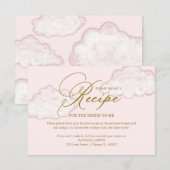 Moderne Cloud-Brautparty-Rezeptanfrage Einladung (Vorne/Hinten)
