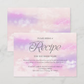 Moderne Cloud-Brautparty-Rezeptanfrage Einladung (Vorne/Hinten)