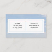 Moderne Clouds Foto Business Card Visitenkarte (Rückseite)