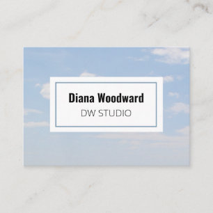 Moderne Clouds Foto Business Card Visitenkarte