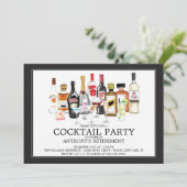 Moderne Cocktail-Party Einladung (Stehend Vorderseite)