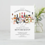 Moderne Cocktail-Party Einladung (Stehend Vorderseite)