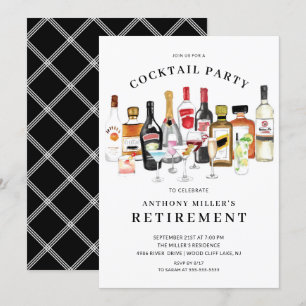 Moderne Cocktail-Party Einladung