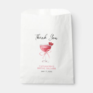 Moderne Cocktail-Rosette Brautparty Dankeschön Geschenktütchen
