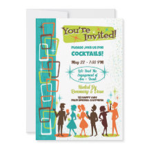 Moderne Cocktailpartei Mitte des Jahrhunderts