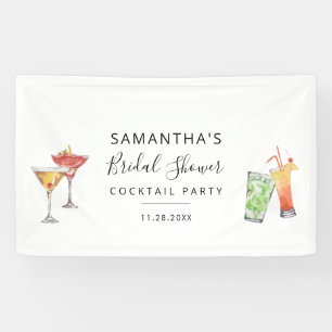 Moderne Cocktailparty zur Brautparty Banner