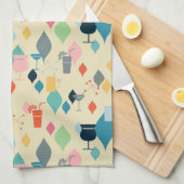 Moderne Cocktails aus dem Mittelalter Geschirrtuch (Viertel Falte)