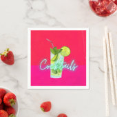 Moderne Cocktails Bar Art Serviette (Beispiel)