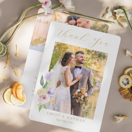 Moderne Cocktails Citrus Wasserfarben Paradies Dankeskarte