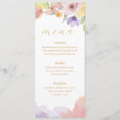 Moderne Cocktails Citrus Wasserfarben Paradies Menükarte (Vorderseite)