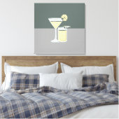 Moderne Cocktails Colorblock Leinwanddruck (Insitu (Schlafzimmer))