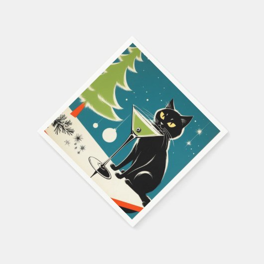 Moderne Cocktailserviette aus dem Mittelalter Serviette (Ecke)