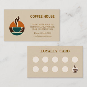Moderne Coffee Calkboard gefaltete Briefmarke Visitenkarte