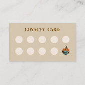 Moderne Coffee Calkboard gefaltete Briefmarke Visitenkarte (Rückseite)