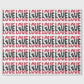 Moderne "Coffee Liebe" - feine Typografie Geschenkpapier (Flach)