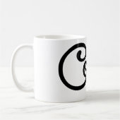 Moderne Coffee Script Tasse - Einzigartige Trauzeu (Links)