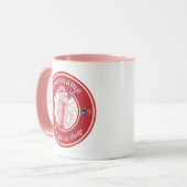 Moderne Cold Smoothies Fruchtsaftwerkstatt Name Tasse (Vorderseite Links)