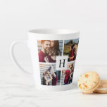 Moderne Collage 5-Foto Milchtasse<br><div class="desc">Personalisierte Kaffee-Tasse der modernen mit Monogramm Fotocollage. Benutzen Sie Ihre LieblingsFotos,  um ein schönes Andenken für selbst oder ein spezielles Geschenk für ein Freund- oder Familienmitglied zu machen.</div>