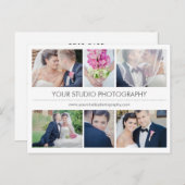 Moderne Collage Business Marketing Postkarten (Vorne/Hinten)