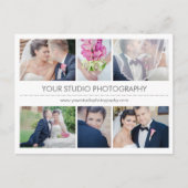 Moderne Collage Business Marketing Postkarten (Vorderseite)