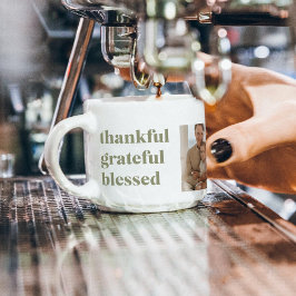 Moderne Collage Drei Foto | Glückliches Erntedankf Espressotasse