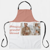 Moderne Collage Drei Foto | Glückliches Erntedankf Schürze (Vorderseite)