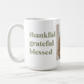 Moderne Collage Drei Foto Kaffeetasse (Links)