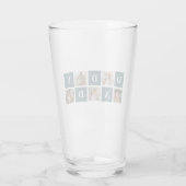 Moderne Collage Fathers Foto & Green Daddy Geschen Glas (Rückseite)