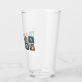 Moderne Collage Fathers Foto & Green Daddy Geschen Glas (Links)