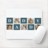 Moderne Collage Fathers Foto & Green Daddy Geschen Mousepad (Mit Mouse)