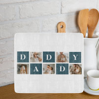 Moderne Collage Fathers Foto & Green Daddy Geschen