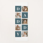 Moderne Collage Fathers Foto & Green Daddy Geschen Yogamatte (Vorderseite)