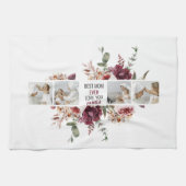 Moderne Collage Foto-Blume geben den Rahmen für be Geschirrtuch (Horizontal)