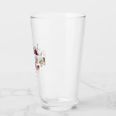 Moderne Collage Foto-Blume geben den Rahmen für be Glas (Links)