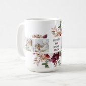Moderne Collage Foto-Blume geben den Rahmen für be Kaffeetasse (Vorderseite Links)