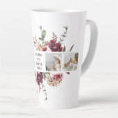 Moderne Collage Foto-Blume geben den Rahmen für be Milchtasse (Rechte Ecke)