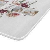 Moderne Collage Foto-Blume geben den Rahmen für be Schneidebrett (Ecke)