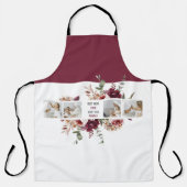 Moderne Collage Foto-Blume geben den Rahmen für be Schürze (Vorderseite)