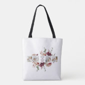 Moderne Collage Foto-Blume geben den Rahmen für be Tasche (Rückseite)