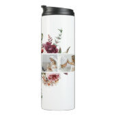 Moderne Collage Foto-Blume geben den Rahmen für be Thermosbecher (Nach rechts gedreht)